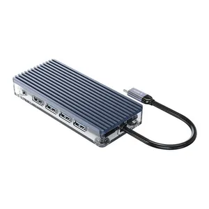 Orico WB-11P Type-C 11-in-1 Transparent Hub