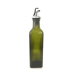 500ml Oil Bottle and Dispenser Clear and Multicolor Kitchen Oil Dispenser