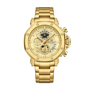 Naviforce 8065 High Quality Stainless Steel Luminous Men Watch - Variant 1