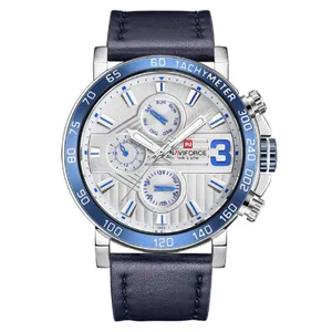NAVIFORCE 9137 Sports Leather Wrist Strap Analog Quartz Men’s Watch