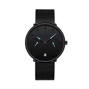 CRRJU 2162 Ultrathin Mesh Stainless Steel Band Business Fashion Men’s Watch - Variant 2