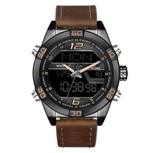 NAVIFORCE NF9128 Dual Display PU Leather Men's Watch - Variant 2