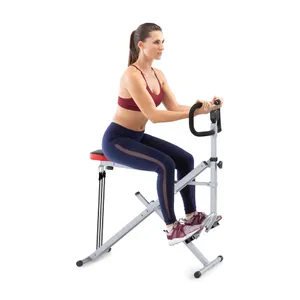 Marcy  XJ-6334 Squat Rider Machine for Glutes and Quads Workout Silver & Black