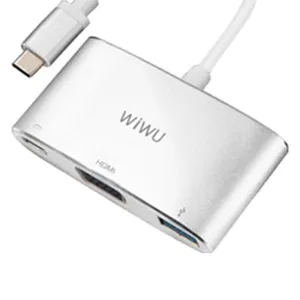 WiWu Alpha C2H 3 in 1 USB Type-C Hub