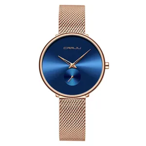 CRRJU 2196 New Arrive Women Watch Fashion Luxury Casual Waterproof Quartz Ladies Watch