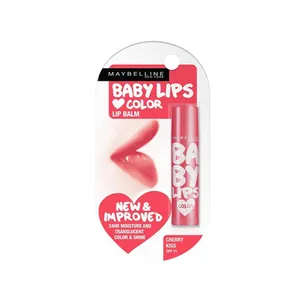Maybelline New York Baby Lips Pink Cherry Color Lip Balm Kiss SPF 11