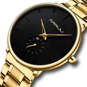 CRRJU 2150 Luxury Stainless Steel Slim Mesh Band Casual Men’s Watch - Variant 2