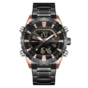 NAVIFORCE NF9136 Stainless Steel Dual Time Men's Watch