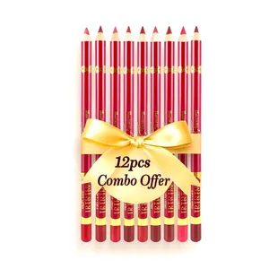 Tangnada Yalaiyi Wenxiu 12-Color Matte Lipliner Combo