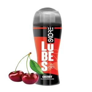 Skore Cherry Flavored Water Based Lubricant Gel for Men & Women - 50ml