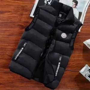 Winter Jackets Men's Sleeveless Coats Warm Cotton Padding Jacket