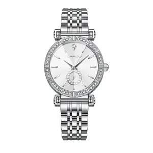 CRRJU 2494 Classic Fashion Rhinestone Diamond Movement Analog Dress  Women Watch - Variant 3