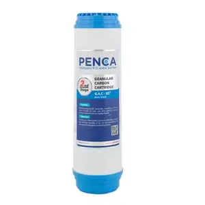 Penca 10-Inch GAC UDF Carbon Filter Cartridges for RO & UV Water Purifiers