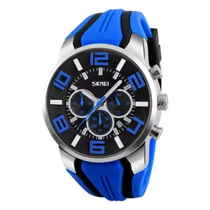 SKMEI 9128 PU Leather Analog Stylish Sporty Men's Watch - Variant 2
