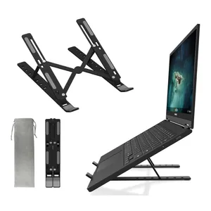 Laptop Stand Adjustable Aluminum Alloy Foldable Stand for 10-17 inch Tablets Notebook Laptop - Variant 1