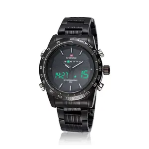 Naviforce NF9024 Luxury Stainnless Steel Dual Display Sport Men's Watch