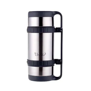 Premium Stainless Steel Vacuum Flask 1600 Ml Silver Color