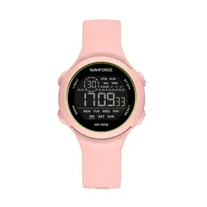 Naviforce NF7119 Comfortable Silicone Strap Trendy Sport Fashion Digital Women's Watch - Variant 3