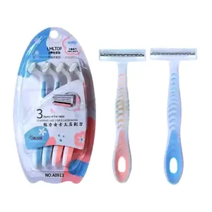 LMLTOP 3 Layers Charming Lady Triple Layer Shaving Razor 4 Pcs