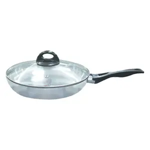 Kiam Aluminum 22 cm Alu Frypan with Glass Lid classic