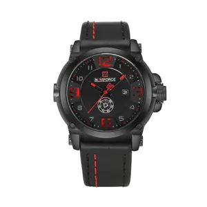 Naviforce NF9099 Luxury Leather Strap Chronograph Casual Male Fashion Watch - Variant 3