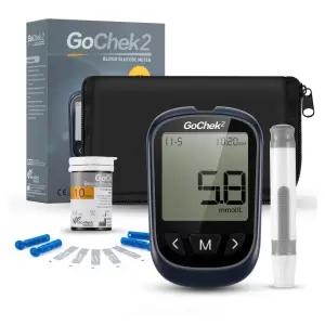 GoChek2 Connect Blood Glucose Monitoring System with Set