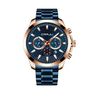 CRRJU 2286 High Quality Stainless Steel Multifunctional Quartz Classic Men's Watch - Variant 4