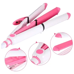 Kemei KM-1213 3 in 1 Professional Hair Straightener and Hair Curler