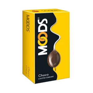 Moods Choco Flavoured Dotted Condoms 12s – Chocolate Flavor