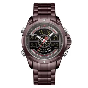 NAVIFORCE NF9170 Stainless Steel Dual Time Men's Watch