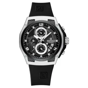 NAVIFORCE NF8051T Luxury Silicone Band Quartz Men's Watch