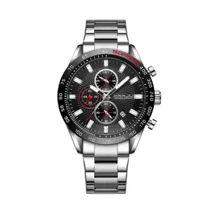 CRRJU 2306 High Quality Stainless Steel Multifunctional Quartz Classic Men's Watch