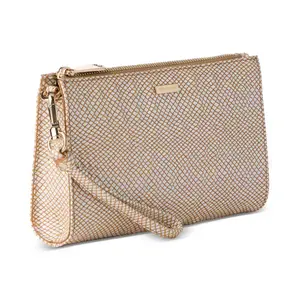 International Concepts Magnetic Snap & Zip Closures Clutche Bag
