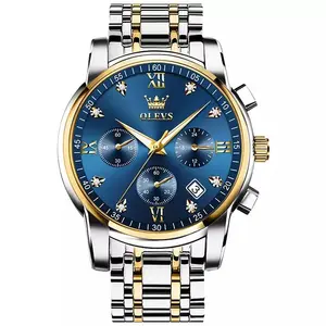 OLEVS 2858 Stainless Steel Waterproof Chronograph Luminous Men's Watch - Variant 4