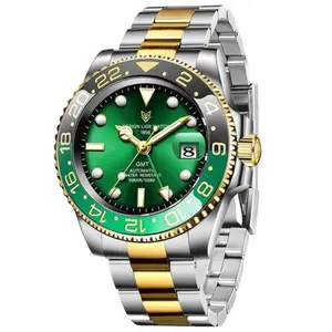 LIGE 6805 Stainless Steel 100ATM Analog Mechanical Casual Men's Watch - Variant 4