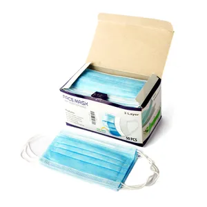 Stay Safe 3 Layer Face Mask Non Woven Disposable 50pcs Pack
