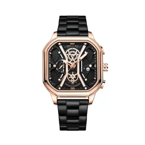 CRRJU 2313 Comfortable Stainless Steel Multifunctional Chronograph Luminous Dial Casual Men's Watch - Variant 4
