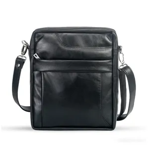 Messenger Bag For Men with Waterproof Genuine Leather