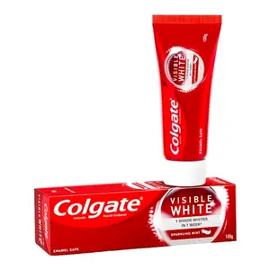 Colgate Visible White Teeth Whitening Toothpaste With Sparkling Mint 100g