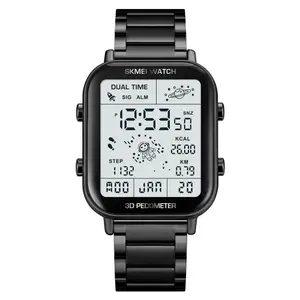 SKMEI 1888 Stainless Steel Calorie Mileage Digital Sporty Men's Watch