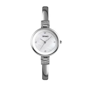 Skmei 1409 Fashion Casual Women Quartz Simple Dress Waterproof Alloy Strap Wristwatch