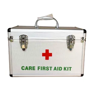 Double Lock Aluminum First Aid Kit Storage Box