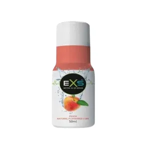 EXS Lube Peach Natural Flavoured Water-Based Lubricant 50ml for Couples & Sex Toys