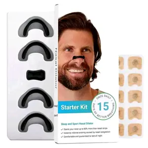 Magnetic Nasal Strips for Breathing Anti Nose Snoring Clip 15 Count (Pack of 1)