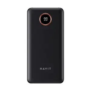 HAVIT PB74 Eye Catching LED Display 10000mAh Power Bank With 3 in 1 Cable 
