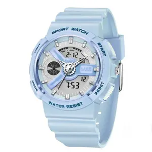 LIGE 8939 Digital Analog High Quality PU Leather Women’s Sports Watch - Variant 2