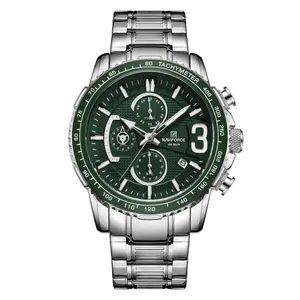 NAVIFORCE NF8017 Multifunction Stainless Steel Quartz Men's Watch