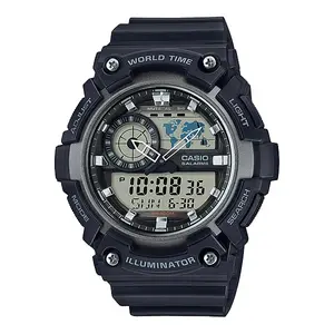CASIO AEQ-200W-1A2VDF Resin Body Multifunctional Backlit Analog-Digital Men's Wristwatch