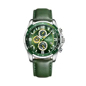 Naviforce NF8020L Luxury Leather Quartz Chronograph Casual Sports Style Men's Watch