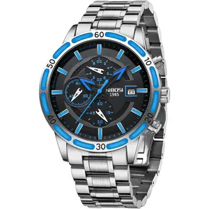 Nibosi 2568 Stainless Steel Multifunctional Chronograph classical Men's Watch